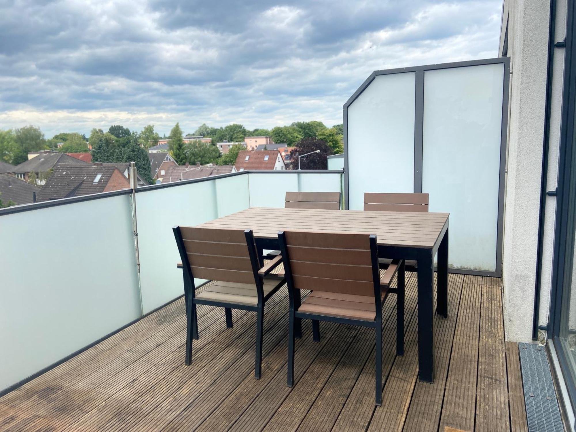 Micasa Ol - Modernes Penthouse - Stellplatz - Kueche - Wlan - Dachterrasse Apartman Oldenburg Kültér fotó