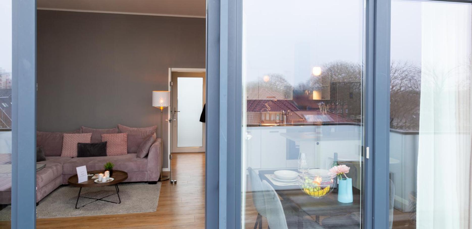 Micasa Ol - Modernes Penthouse - Stellplatz - Kueche - Wlan - Dachterrasse Apartman Oldenburg Kültér fotó